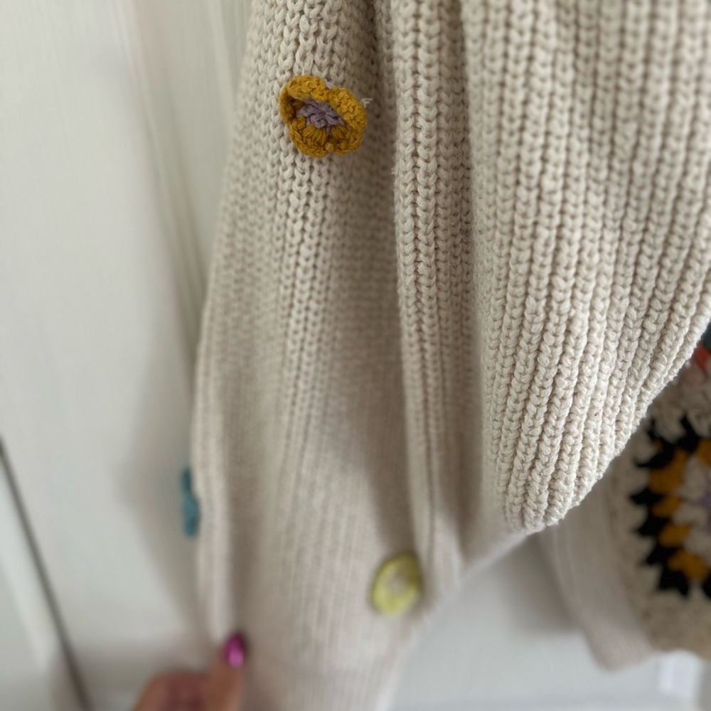 Free People Dahila Crochet Sweater Pullover - Picture 5 of 9